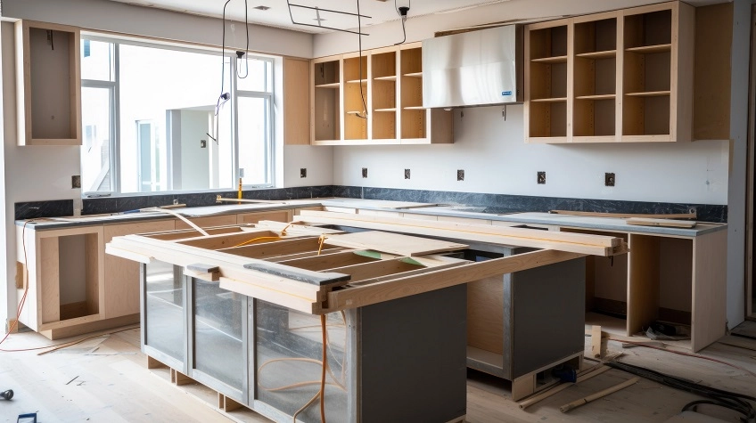 Modern kitchen remodeling project in Ashburn Virginia