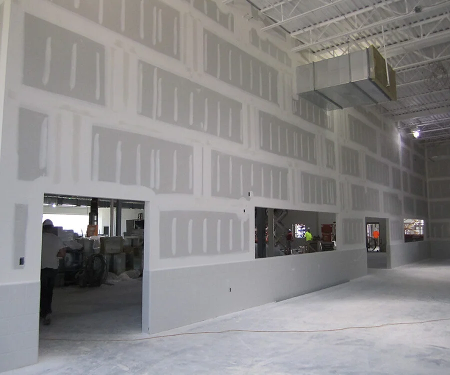 Commercial drywall installation in Reston Virginia